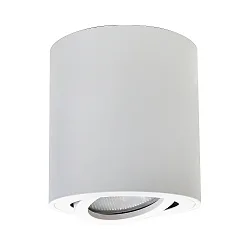 downlight cylindrical, swivelling, wired through GU10 IP20