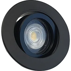 Luminaria empotrable DECOCLIC 68MM redondo, giratorio, Dim-To-Warm, juego de 1 IP20, negro regulable 7