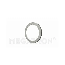 Magnetic decoring COVER UP for LED ceiling luminaire PANO DIM CCT ROUND, brushed steel, for Ø 16.5cm (MT76111)