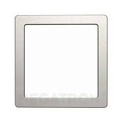 Decorative cover for PANO DIM CCT SQUARE, brushed steel, for 14 x 14cm (MT76114)