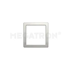 Decorative cover for PANO DIM CCT SQUARE, brushed steel, for 29 x 29cm (MT76117)