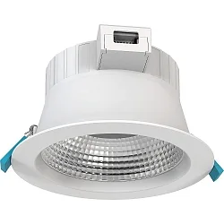 Luminaria empotrable FILA FR Ø 19CM CCT Switch, conmutable, multipower, con reflector IP54, blanco  13,5 / 18