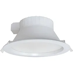 Luminaria empotrable FILA DF Ø 20CM CCT Switch, conmutable, multipower, con difusor IP54, blanco  14