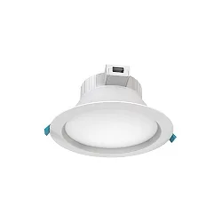 Luminaria empotrable FILA DF Ø 25CM CCT Switch, conmutable, multipower, con difusor IP54, blanco  14
