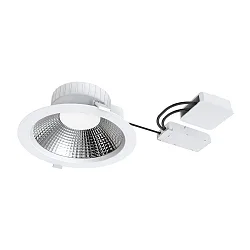 ceiling recessed luminaire FILA DALI FR 90° Ø 225MM round, rigid, DALI controllable, switchable IP54, white matt 