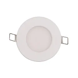 Downlight empotrable LED PANEL FLAT 85 R SCCT DIM C redondo, CCT Switch IP44, blanco regulable