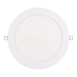 Downlight empotrable LED PANEL FLAT 225 R SCCT MP plano, conmutable, multipower IP44, blanco 