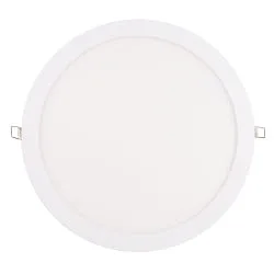 Downlight empotrable LED PANEL FLAT 300 R SCCT MP redondo, CCT Switch, conmutable, multipower IP44, blanco 