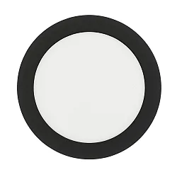 surface downlight LED PANEL FLAT 170 R SCCT DIM C round, CCT Switch IP44, black dimmable