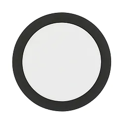 surface downlight LED PANEL FLAT 300 R SCCT DIM C round, CCT Switch IP44, black dimmable