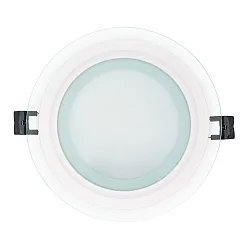 LED panel LED GLAS PANEL 160R DTW Dim-To-Warm, dimmable 10W 50 - 850lm 2000 - 3000K 120° 120° CRI >80