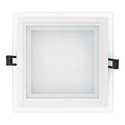 LED panel LED GLAS PANEL 200Q DTW square, Dim-To-Warm, dimmable 14W 60 - 1150lm 2000 - 3000K 120° 120° CRI >80