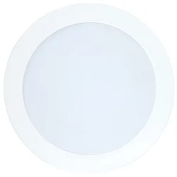 Downlight empotrable LED PANEL FLAT 105 R 350MA IP44 redondo, sin fuente de alimentación IP44, blanco regulable