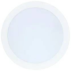 recessed downlight LED PANEL FLAT 130 R 350MA IP44 round, excl. LED driver IP44, white dimmable