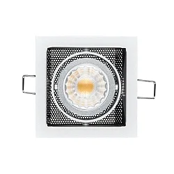 Luminaria empotrable LED MINI KARDAN E1 BIO de 1 llama, giratorio, regulable IP40, claro, negro