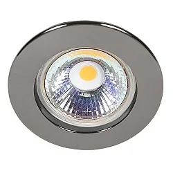 Luz downlight C 3860 rígido IP20, cromo, negro regulable