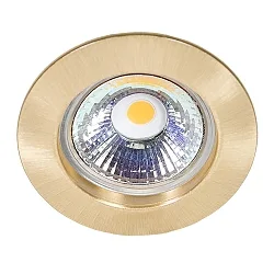 Luz downlight C 3860 rígido IP20, latón cepillado regulable
