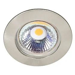 Luz downlight C 3860 rígido IP20, níquel cepillado regulable