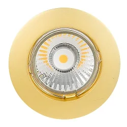 Recessed luminaire DOWNLIGHT N 5030, Ø 7.9cm, 12V, with snap ring, fixed optics, matt gold