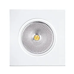 recessed downlight ECO FLAT 5068Q DIM / 38° round, CCT Switch, dimmable IP40, white matt dimmable