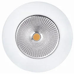 Luz downlight 5068 ECO FLAT redondo, regulable IP44, blanco mate regulable