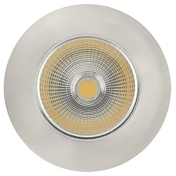 Luz downlight 5068 ECO FLAT redondo, regulable IP44, níquel cepillado regulable