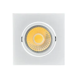 Recessed LED downlight A 5068Q T FLAT, 8.8 x 8.8cm, COB, 8W 3000K 38°, swivelling, matt chrome