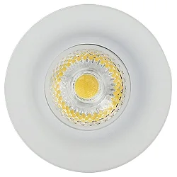 Luz downlight 5068 ECO FLAT regulable IP40, blanco mate regulable