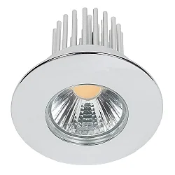 Recessed LED spot DOWNLIGHT A 5068 S IP44, COB, Ø 8cm, 12W 3000K 1000lm 38°, CRi>90, matt chrome