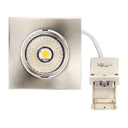 Luz downlight 5068Q ECO DOB angular IP40, cromo regulable