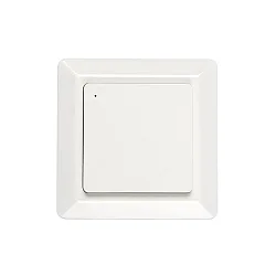 Botón simple, controlable por Bluetooth, brillante, blanco