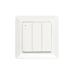 Botón 3 veces, controlable por Bluetooth, brillante, blanco