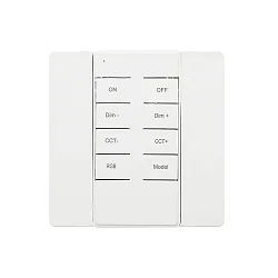 Mando a distancia SMARTMATIC PWM-5 8A RF/BT con salida de señal de radiocontrol (RF), blanco