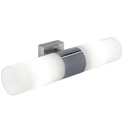 Luminaria de pared TANGENS de 2 llamas E14 IP44, cromo
