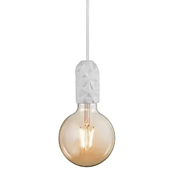 Luminaria colgante HANG E27 IP20, blanco, blanco mate 