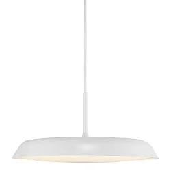 Luminaria colgante PISO plano, redondo, Dim-To-Warm IP20, blanco, blanco mate regulable