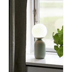 table lamp NOTTI E14 IP20, green, matt