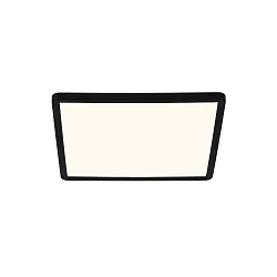 LED Ceiling luminaire OJA SQUARE 29 Bathroom luminaire, 14,5W, 3000/4000K, 1600lm, IP54, ring black