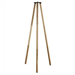 Luminaire stand KETTLE TRIPOD 110, wood
