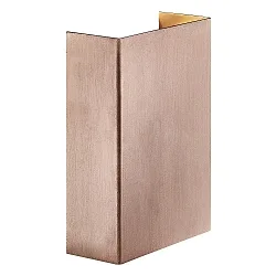 Luminaria de pared para exteriores FOLD 10 LED Arriba-Abajo, angular, ajustable, conmutable IP54, brillante, color cobre 