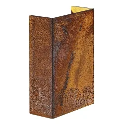 Luminaria de pared para exteriores FOLD 10 Arriba-Abajo, angular, ajustable, conmutable IP54, acero corten (autopatinable) 