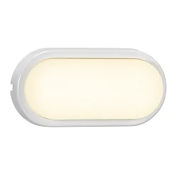 Luminaria de pared para exteriores CUBA BRIGHT oval, conmutable IP54, brillante, blanco 