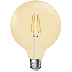 Bombilla filamento Globe CLASSIC DECO E27 5,4W 400lm 2500K CRI 80 regulable, dorado regulable