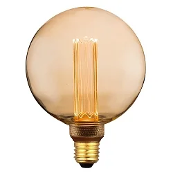 Bombilla filamento Globe RETRO DECO E27 3,5W 120lm 1800K regulable, dorado regulable