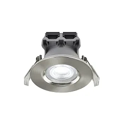 ceiling recessed luminaire DON SMART RGB tunable white, RGB IP65, brushed nickel dimmable