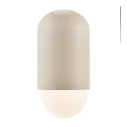 outdoor wall luminaire HEKA E27 IP54, sand coloured 