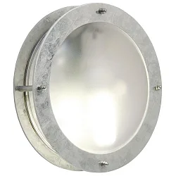 Luminaria de pared para exteriores MALTE 2 E27 IP54, satinado, cincado 