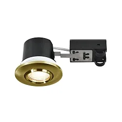 downlight UMBERTO GU10 IP44, brass dimmable