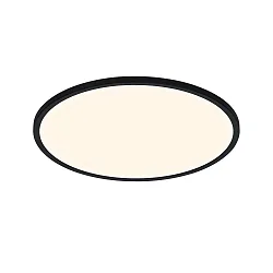 Luminaria de techo OJA 42 IP54 CCT DIM redondo, CCT Switch IP54, negro mate regulable