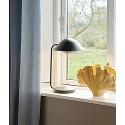 table lamp FREYA E14 IP20, black matt 